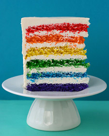 Martha Stewart rainbow cake